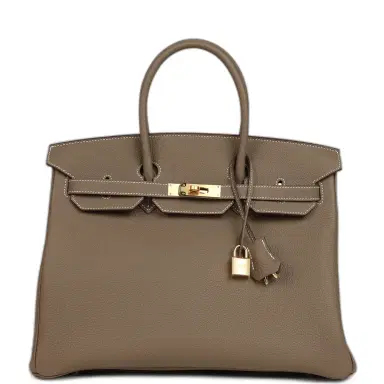 HERMÈS Hermes Birkin 35 Etoupe Togo Gold Hardware | Thumbnail 1 HERMÈS Hermes Birkin 35 Etoupe Togo Gold Hardware | Thumbnail 1