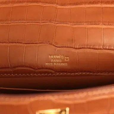 HERMÈS Hermes Kelly Pochette Gold Matte Alligator Gold Hardware | Thumbnail 7 HERMÈS Hermes Kelly Pochette Gold Matte Alligator Gold Hardware | Thumbnail 7