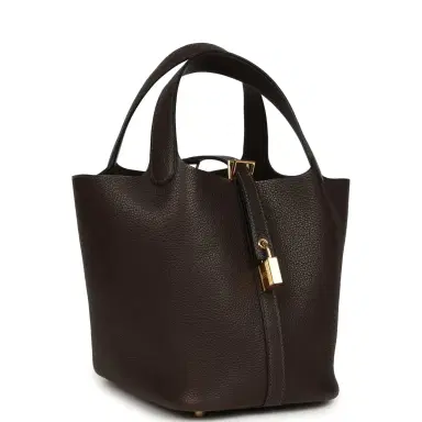 HERMÈS Hermes Picotin Lock 18 Ebene Barenia Faubourg Gold Hardware | Thumbnail 2 HERMÈS Hermes Picotin Lock 18 Ebene Barenia Faubourg Gold Hardware | Thumbnail 2