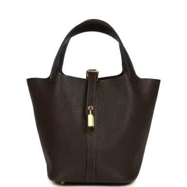 HERMÈS Hermes Picotin Lock 18 Ebene Barenia Faubourg Gold Hardware | Thumbnail 1 HERMÈS Hermes Picotin Lock 18 Ebene Barenia Faubourg Gold Hardware | Thumbnail 1