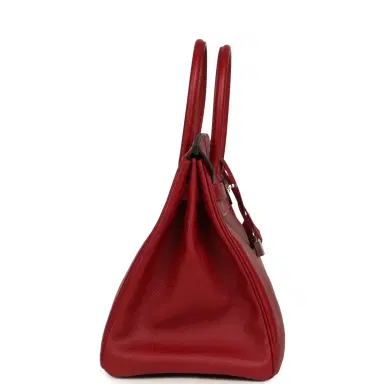 HERMÈS Pre-owned Hermes Birkin 35 Rouge Grenat Epsom Palladium Hardware | Thumbnail 3 HERMÈS Pre-owned Hermes Birkin 35 Rouge Grenat Epsom Palladium Hardware | Thumbnail 3