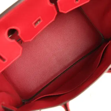 HERMÈS Pre-owned Hermes Birkin 35 Rouge Grenat Epsom Palladium Hardware | Thumbnail 8 HERMÈS Pre-owned Hermes Birkin 35 Rouge Grenat Epsom Palladium Hardware | Thumbnail 8