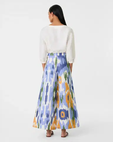 Emporio Sirenuse Adele Trousers in Watercolor Ikat | Thumbnail 3 Emporio Sirenuse Adele Trousers in Watercolor Ikat | Thumbnail 3