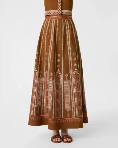 Emporio Sirenuse Camille Skirt with Lace Embroidery | Thumbnail 2 Emporio Sirenuse Camille Skirt with Lace Embroidery | Thumbnail 2