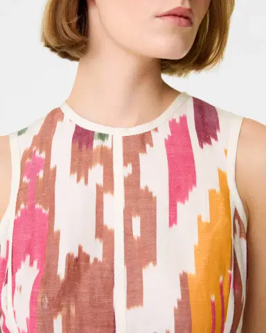 Emporio Sirenuse Clodette Dress in Watercolor Ikat | Thumbnail 2 Emporio Sirenuse Clodette Dress in Watercolor Ikat | Thumbnail 2