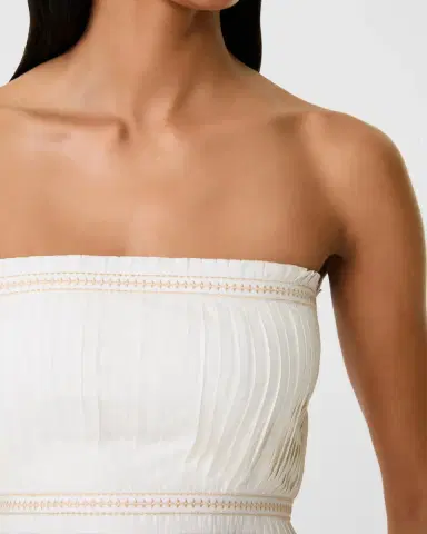 Emporio Sirenuse Flavia Top with Lace Embroidery | Thumbnail 2 Emporio Sirenuse Flavia Top with Lace Embroidery | Thumbnail 2