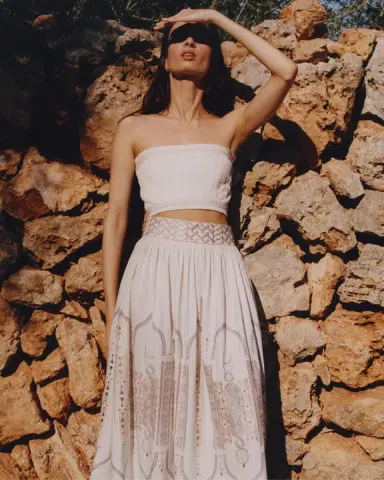 Emporio Sirenuse Flavia Top with Lace Embroidery | Thumbnail 5 Emporio Sirenuse Flavia Top with Lace Embroidery | Thumbnail 5