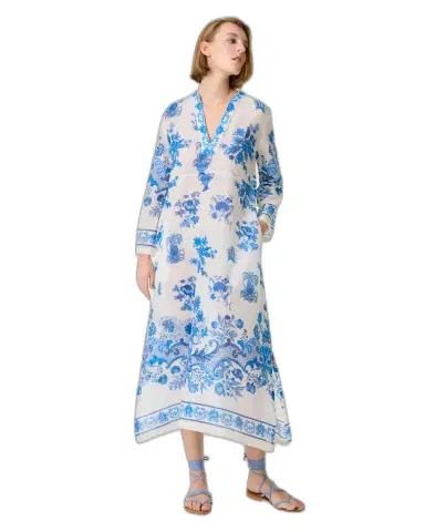 Emporio Sirenuse Giada Caftan in Chintz Print | Thumbnail 1 Emporio Sirenuse Giada Caftan in Chintz Print | Thumbnail 1
