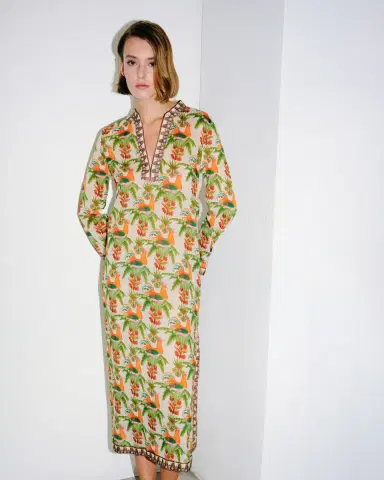 Emporio Sirenuse Giada Caftan in Midsummer Print | Thumbnail 5 Emporio Sirenuse Giada Caftan in Midsummer Print | Thumbnail 5