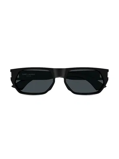 Saint Laurent Men's 59MM Rectangular Sunglasses - Black | Thumbnail 2 Saint Laurent Men's 59MM Rectangular Sunglasses - Black | Thumbnail 2