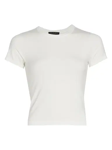 rag & bone Women's ICONS Luca Baby T-Shirt - White | Thumbnail 1 rag & bone Women's ICONS Luca Baby T-Shirt - White | Thumbnail 1