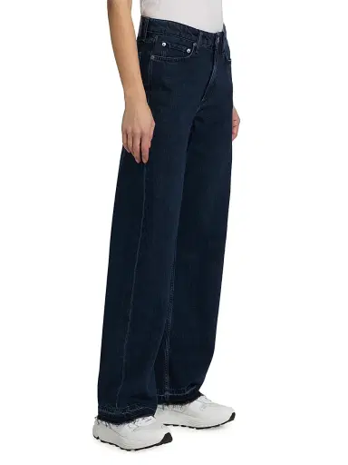 rag & bone Women's Logan Mid-Rise Wide-Leg Jeans - Elenna | Thumbnail 4 rag & bone Women's Logan Mid-Rise Wide-Leg Jeans - Elenna | Thumbnail 4