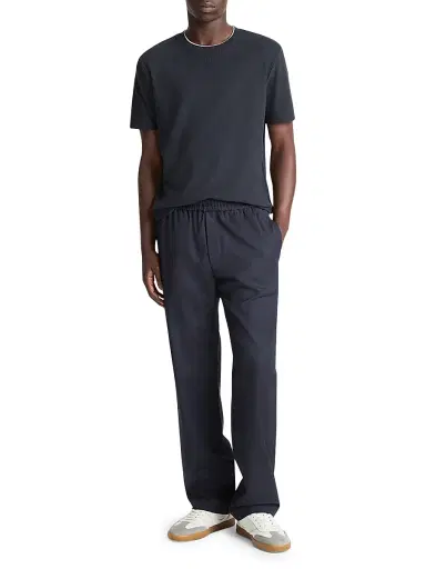 Vince Men's Louie Wool Twill Pants - Dark Blue | Thumbnail 3 Vince Men's Louie Wool Twill Pants - Dark Blue | Thumbnail 3