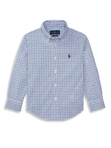 Polo Ralph Lauren Little Boy's Plaid Button-Down Shirt - Blue | Thumbnail 1 Polo Ralph Lauren Little Boy's Plaid Button-Down Shirt - Blue | Thumbnail 1