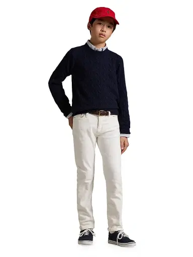 Polo Ralph Lauren Little Boy's & Boy's Sullivan Straight-Leg Jeans - White | Thumbnail 7 Polo Ralph Lauren Little Boy's & Boy's Sullivan Straight-Leg Jeans - White | Thumbnail 7