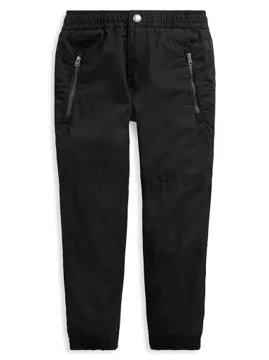 Polo Ralph Lauren Little Boy's Cotton Poplin Jogger Pants - Black | Thumbnail 1 Polo Ralph Lauren Little Boy's Cotton Poplin Jogger Pants - Black | Thumbnail 1