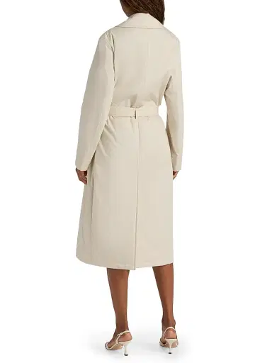 Vince Women's Padded Tie-Waist Cotton Trench Coat | Thumbnail 5 Vince Women's Padded Tie-Waist Cotton Trench Coat | Thumbnail 5