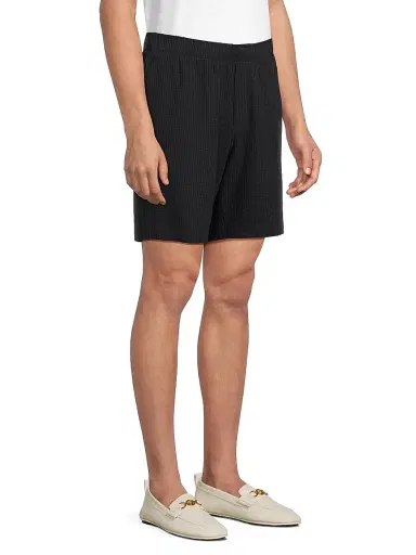 Vince Men's Striped Seersucker Knit Shorts - Coastal | Thumbnail 4 Vince Men's Striped Seersucker Knit Shorts - Coastal | Thumbnail 4