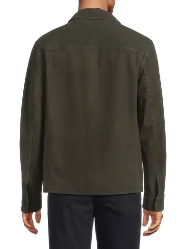 Vince Men's Suede Trucker Jacket - Sycamore | Thumbnail 4 Vince Men's Suede Trucker Jacket - Sycamore | Thumbnail 4
