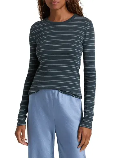 Vince Women's Striped Slim-Fit T-Shirt | Thumbnail 3 Vince Women's Striped Slim-Fit T-Shirt | Thumbnail 3