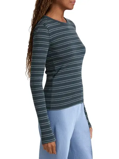 Vince Women's Striped Slim-Fit T-Shirt | Thumbnail 4 Vince Women's Striped Slim-Fit T-Shirt | Thumbnail 4