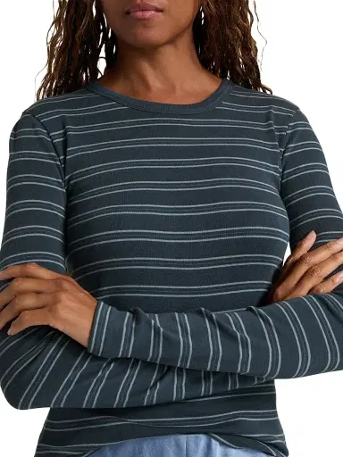Vince Women's Striped Slim-Fit T-Shirt | Thumbnail 6 Vince Women's Striped Slim-Fit T-Shirt | Thumbnail 6