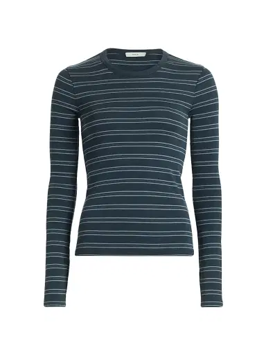 Vince Women's Striped Slim-Fit T-Shirt | Thumbnail 1 Vince Women's Striped Slim-Fit T-Shirt | Thumbnail 1
