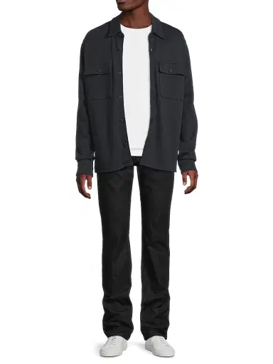Vince Men's Double Slub Shirt Jacket - Coastal | Thumbnail 2 Vince Men's Double Slub Shirt Jacket - Coastal | Thumbnail 2