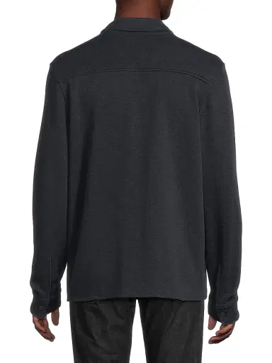 Vince Men's Double Slub Shirt Jacket - Coastal | Thumbnail 5 Vince Men's Double Slub Shirt Jacket - Coastal | Thumbnail 5