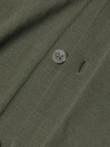 Vince Men's Wool-Blend Polo Sweater - Sycamore | Thumbnail 6 Vince Men's Wool-Blend Polo Sweater - Sycamore | Thumbnail 6