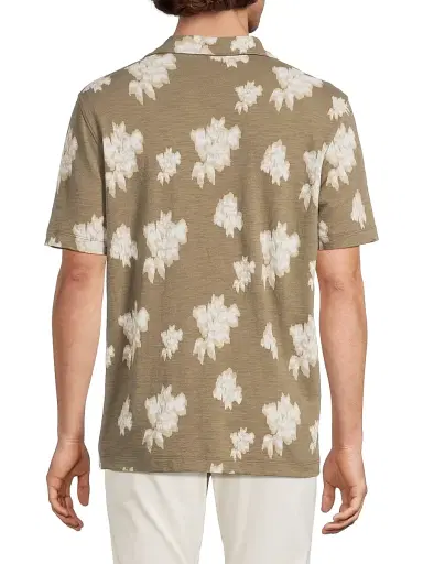 Vince Men's Floral Cotton Camp Shirt - Kalamata Combo | Thumbnail 5 Vince Men's Floral Cotton Camp Shirt - Kalamata Combo | Thumbnail 5