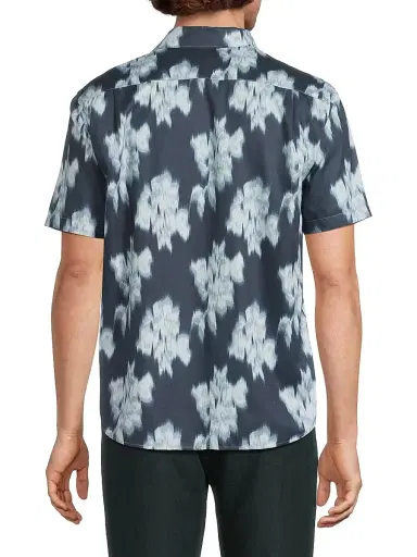 Vince Men's Blurred Roses French-Placket Shirt - Studio Combo | Thumbnail 5 Vince Men's Blurred Roses French-Placket Shirt - Studio Combo | Thumbnail 5