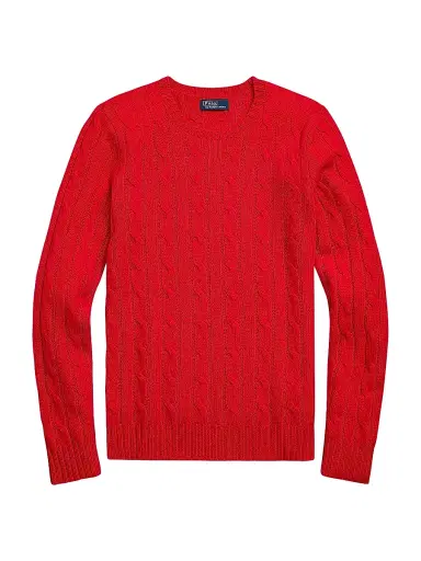 Polo Ralph Lauren Women's Julianna Cable-Knit Cashmere Sweater - Red | Thumbnail 1 Polo Ralph Lauren Women's Julianna Cable-Knit Cashmere Sweater - Red | Thumbnail 1