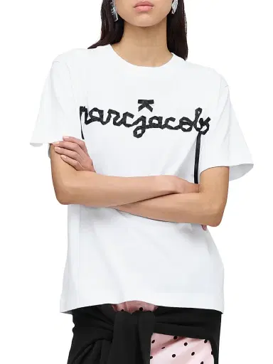 Marc Jacobs Women's Ribbon Logo T-Shirt - White Multi - Size XS | Thumbnail 8 Marc Jacobs Women's Ribbon Logo T-Shirt - White Multi - Size XS | Thumbnail 8