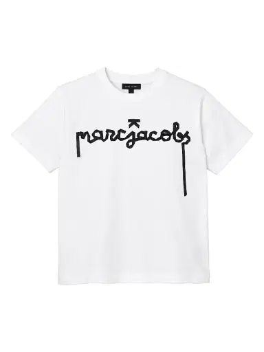 Marc Jacobs Women's Ribbon Logo T-Shirt - White Multi - Size XS | Thumbnail 1 Marc Jacobs Women's Ribbon Logo T-Shirt - White Multi - Size XS | Thumbnail 1