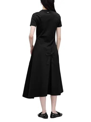 Marc Jacobs Women's Asymmetric Bow-Detail T-Shirt Midi-Dress - Black - Size Small | Thumbnail 5 Marc Jacobs Women's Asymmetric Bow-Detail T-Shirt Midi-Dress - Black - Size Small | Thumbnail 5