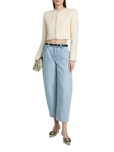 Hudson Jeans Women's Courtney Baby Barrel-Leg Crop Jeans | Thumbnail 2 Hudson Jeans Women's Courtney Baby Barrel-Leg Crop Jeans | Thumbnail 2