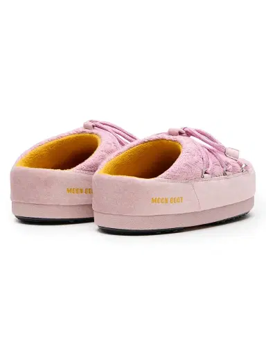 Moon Boot Women's MB x Guest In Residence EVX Chalet Knit & Suede Mules - Rose | Thumbnail 2 Moon Boot Women's MB x Guest In Residence EVX Chalet Knit & Suede Mules - Rose | Thumbnail 2