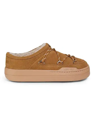 Moon Boot Women's Park Suede Slippers - Cognac | Thumbnail 1 Moon Boot Women's Park Suede Slippers - Cognac | Thumbnail 1