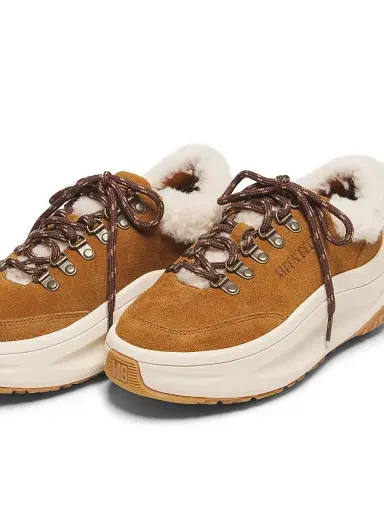 Moon Boot Women's City Shearling-Trim Platform Sneakers - Cognac | Thumbnail 2 Moon Boot Women's City Shearling-Trim Platform Sneakers - Cognac | Thumbnail 2