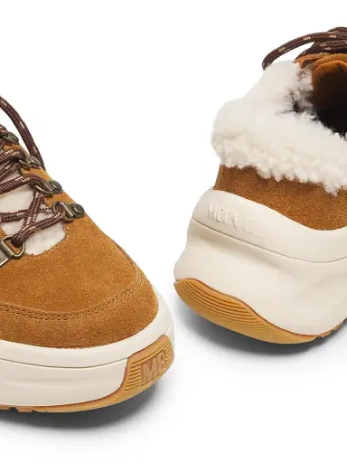 Moon Boot Women's City Shearling-Trim Platform Sneakers - Cognac | Thumbnail 5 Moon Boot Women's City Shearling-Trim Platform Sneakers - Cognac | Thumbnail 5
