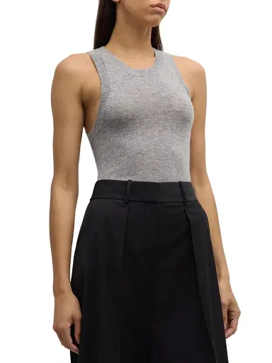 Veronica Beard Women's Jerrel Cashmere Fitted Tank | Thumbnail 2 Veronica Beard Women's Jerrel Cashmere Fitted Tank | Thumbnail 2