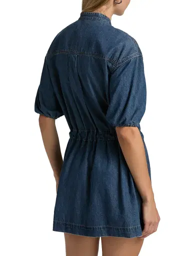 Veronica Beard Women's Akerman Denim Minidress - City Stroll | Thumbnail 5 Veronica Beard Women's Akerman Denim Minidress - City Stroll | Thumbnail 5