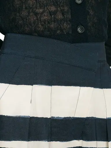 Veronica Beard Women's Heron Striped Linen-Blend Wide-Leg Pants - Navy Dove | Thumbnail 6 Veronica Beard Women's Heron Striped Linen-Blend Wide-Leg Pants - Navy Dove | Thumbnail 6