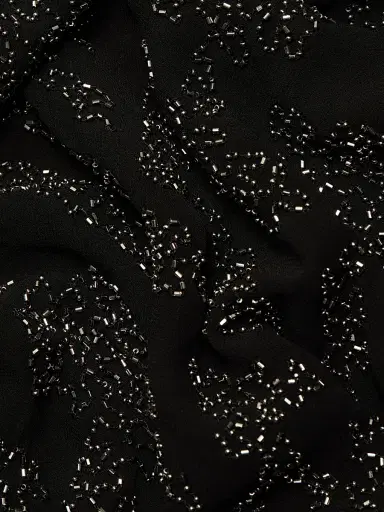 Veronica Beard Women's Sylven Beaded Silk Georgette Maxi Dress - Black | Thumbnail 7 Veronica Beard Women's Sylven Beaded Silk Georgette Maxi Dress - Black | Thumbnail 7