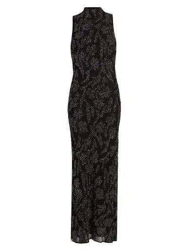 Veronica Beard Women's Sylven Beaded Silk Georgette Maxi Dress - Black | Thumbnail 1 Veronica Beard Women's Sylven Beaded Silk Georgette Maxi Dress - Black | Thumbnail 1