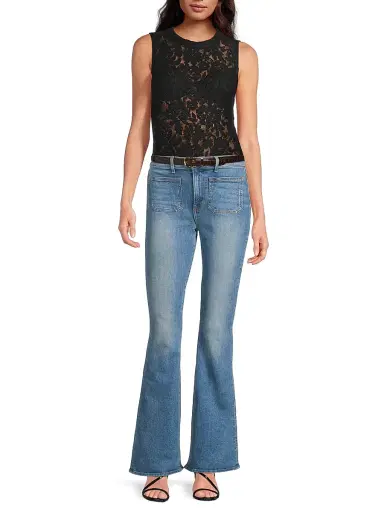 Veronica Beard Women's Serenka Sleeveless Open-Lace Top - Black | Thumbnail 2 Veronica Beard Women's Serenka Sleeveless Open-Lace Top - Black | Thumbnail 2