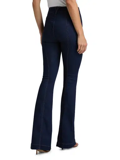 Veronica Beard Women's Beverly High-Rise Skinny-Leg Flare Jeans - Indigo Rinse | Thumbnail 5 Veronica Beard Women's Beverly High-Rise Skinny-Leg Flare Jeans - Indigo Rinse | Thumbnail 5