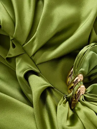 Veronica Beard Women's Izaren Satin Halterneck Gown - Cactus | Thumbnail 7 Veronica Beard Women's Izaren Satin Halterneck Gown - Cactus | Thumbnail 7