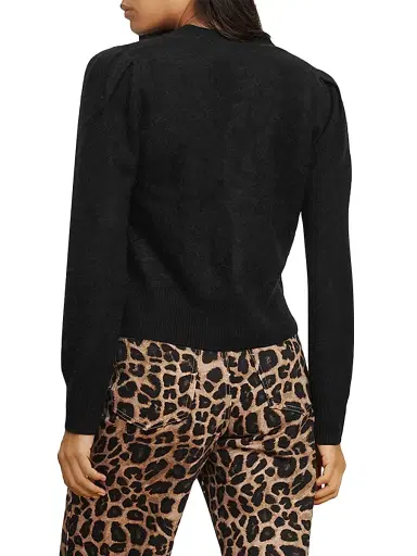 Veronica Beard Women's Solene Cashmere Classic-Fit Cardigan - Black - Size XL | Thumbnail 4 Veronica Beard Women's Solene Cashmere Classic-Fit Cardigan - Black - Size XL | Thumbnail 4